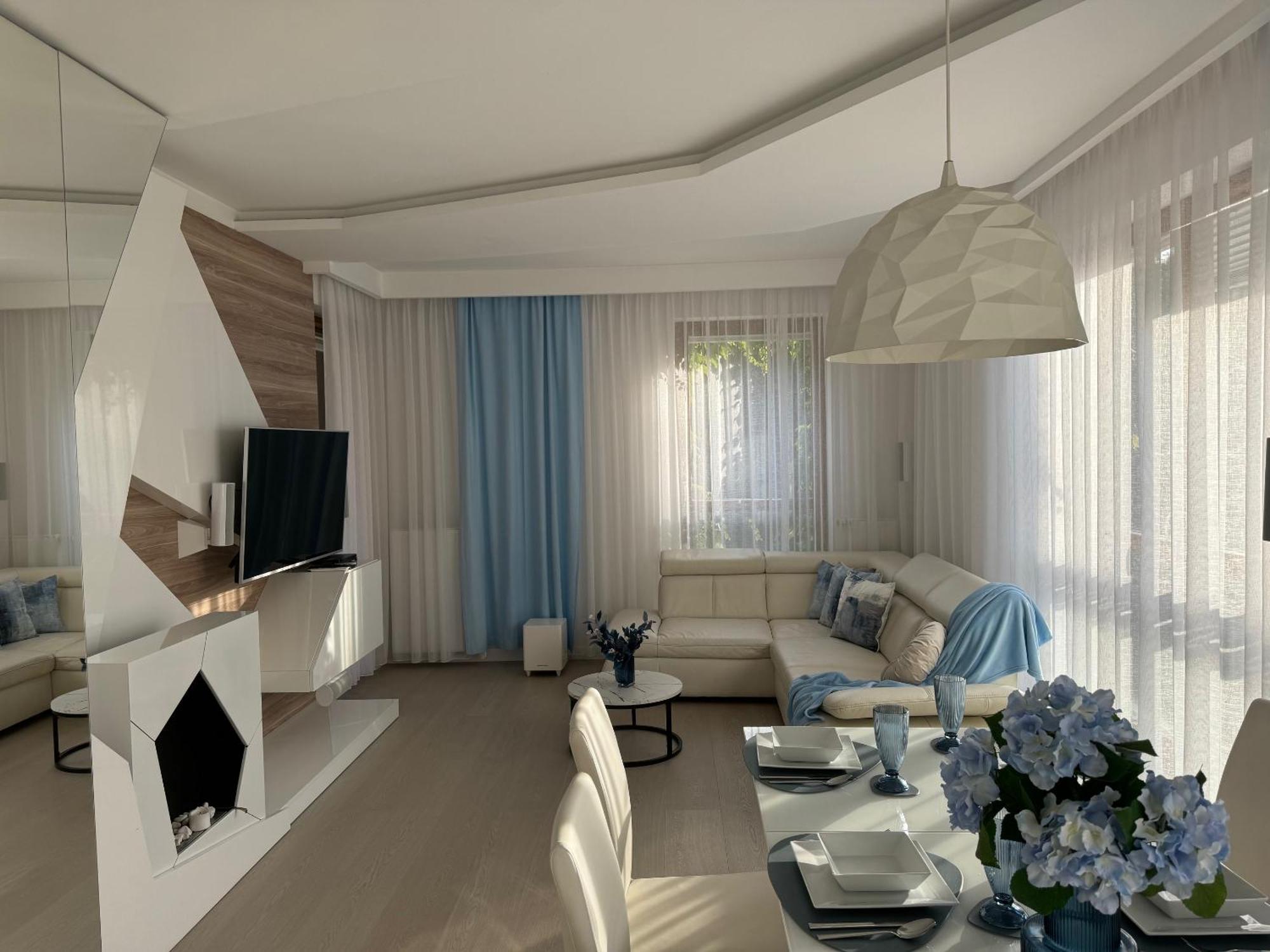 Blue Seaside Apartment Gdansk Bagian luar foto